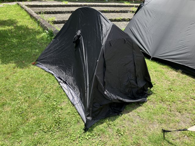 ワークマン！キャンツー対応ミシックツーリングテントAG設営レビュー