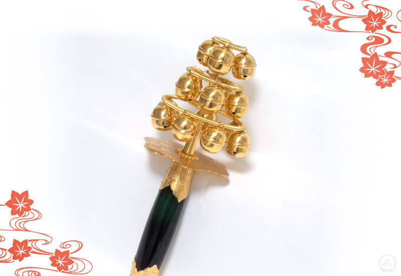 神楽鈴 特上手打鈴付 (株)八千代装束店 | (株)八千代装束店｜御装束