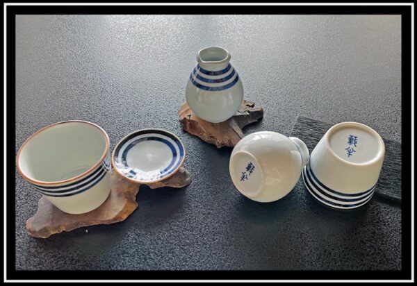 10.そば猪口・徳利・薬味皿3点セット：A three peace set( Cup・Soup