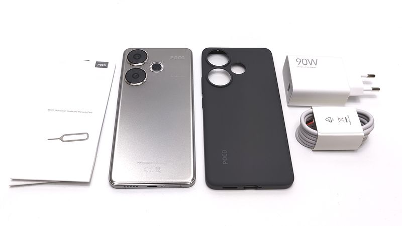 グローバル版「POCO F6」実機で付属品を詳しくチェック！保護ケースや