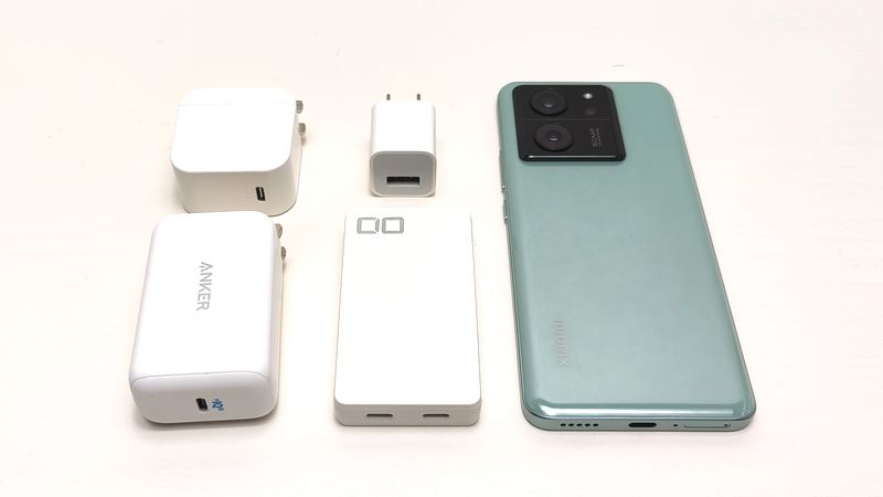 Xiaomi 13T」実機を手持ちの急速充電器で充電！純正以外でおすすめ充電