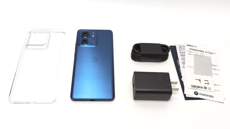motorola edge 40」実機で付属品を詳しくチェック！保護ケースや保護