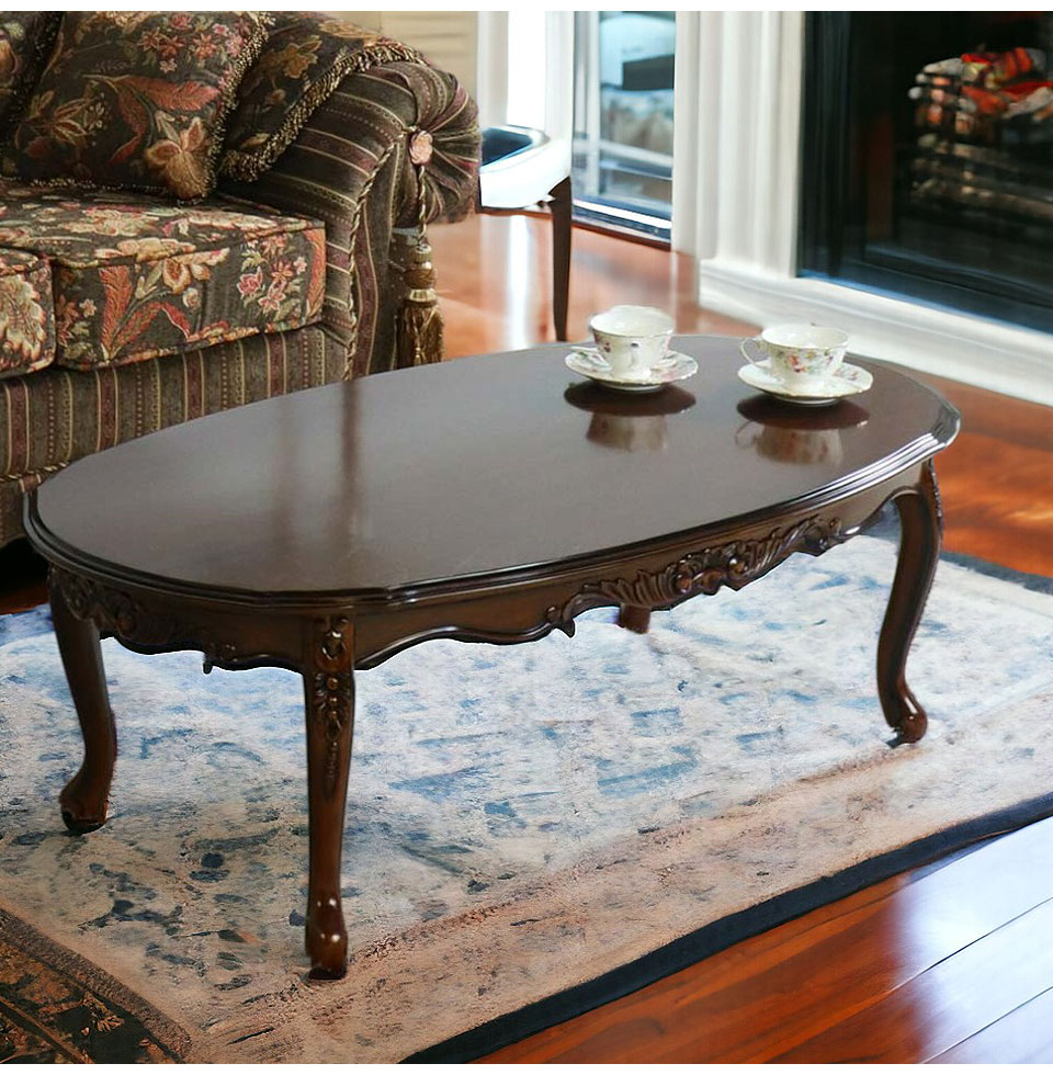 アンティーク調 センターテーブル 幅105cm｜おしゃれインテリア 家具