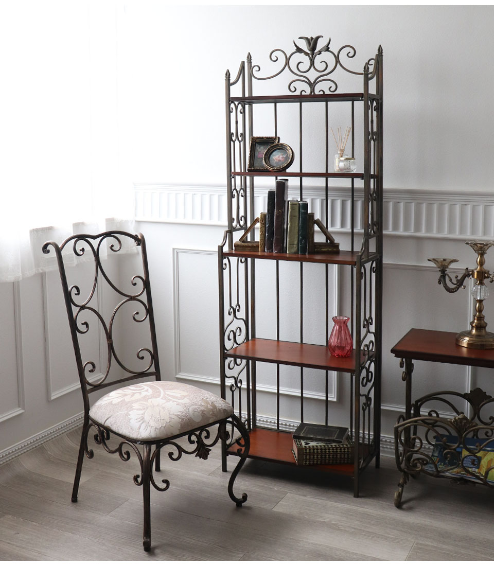 アイアン製 アンティーク調 ダイニングチェア 椅子 イス おしゃれ 輸入