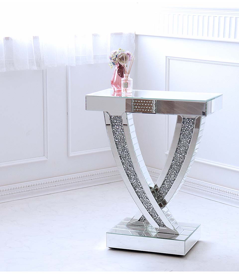 キラキラ ミラーコーンソール｜Y-KAGU(輸入家具屋さん.com)