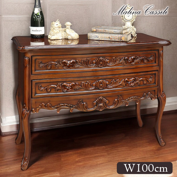 マリナカッシーリ アンティーク調 2段チェスト｜Y-KAGU(輸入家具屋さん