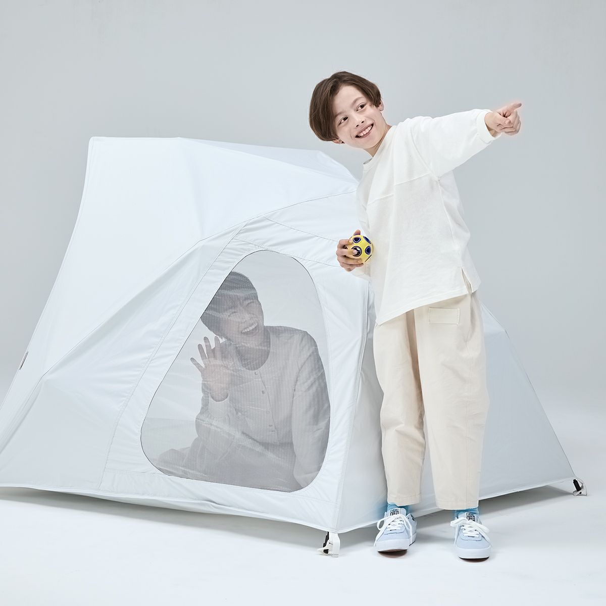 yocabito ワンタッチテント COCOON 白 遮熱 UVカット