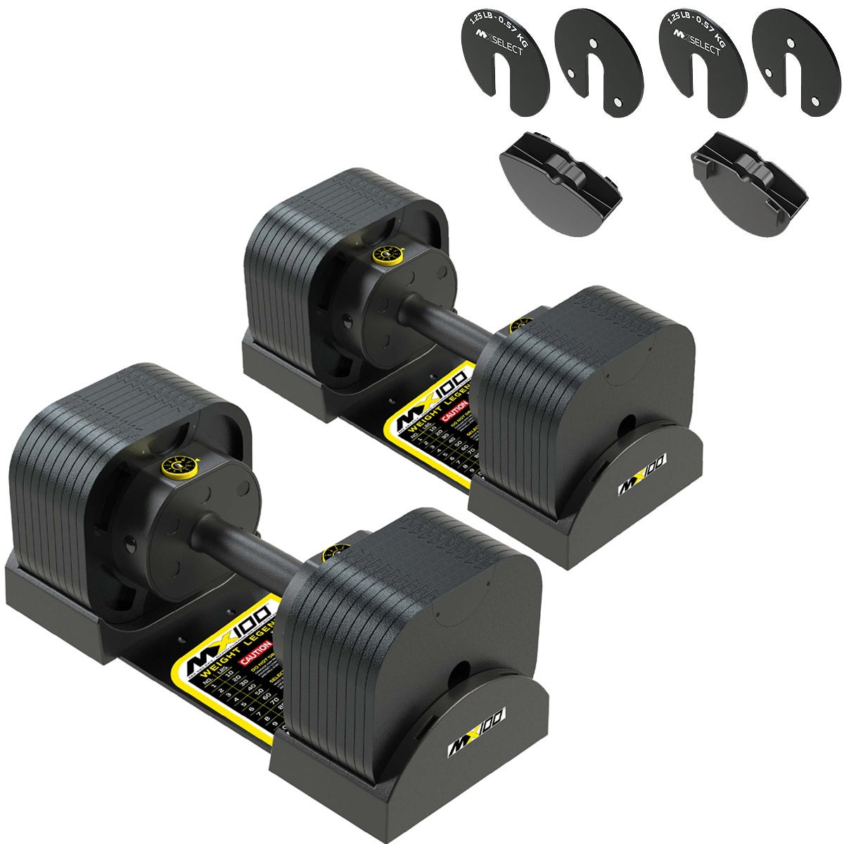 MX EVO ダンベルセット 可変式ダンベル ラバーハンドル 2点セット