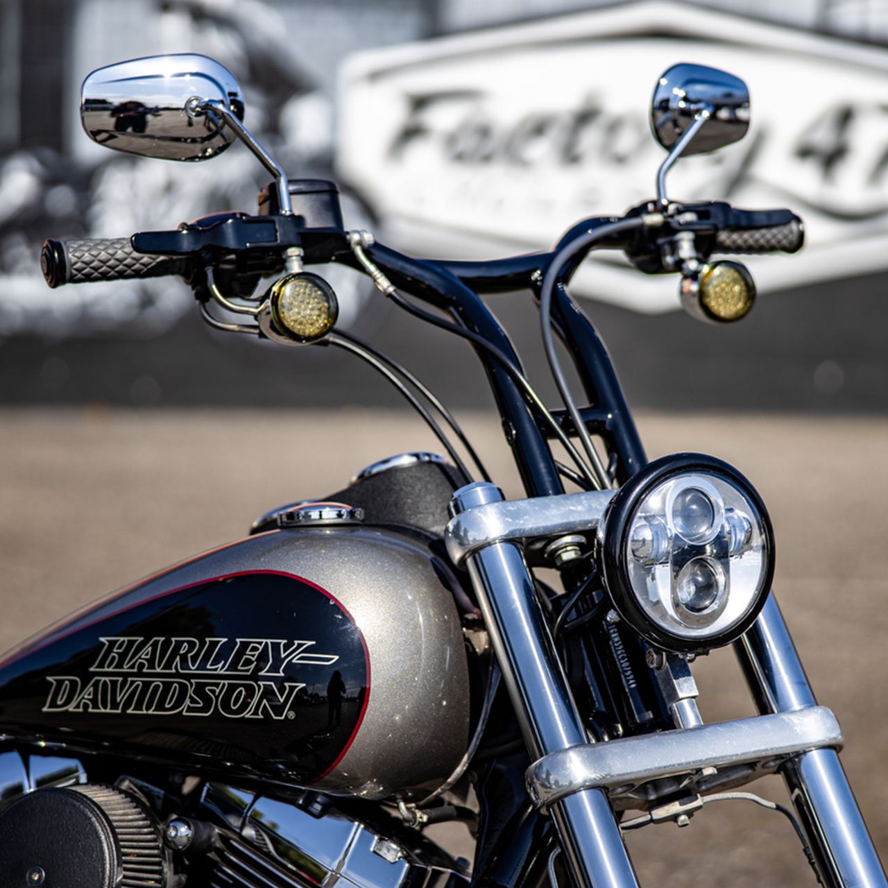 Factory47□Cali Bar Tバー プルバック 12インチ グロスブラック