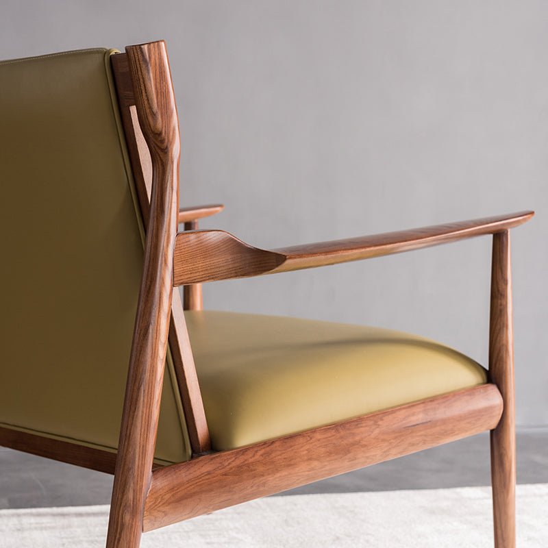 Leather Wood Lounge Chair / レザーウッドラウンジチェア