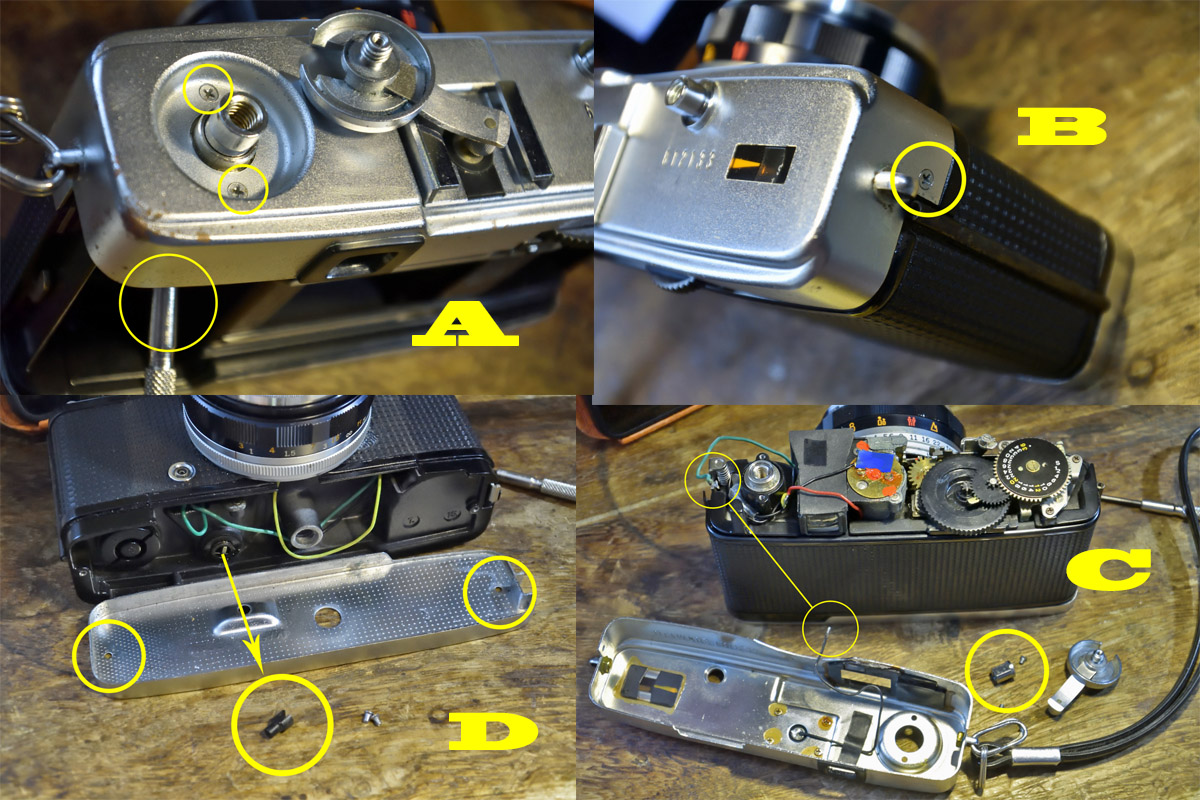 オリンパス 「トリップ35 (OLYMPUS TRIP35)」 分解・修理・清掃