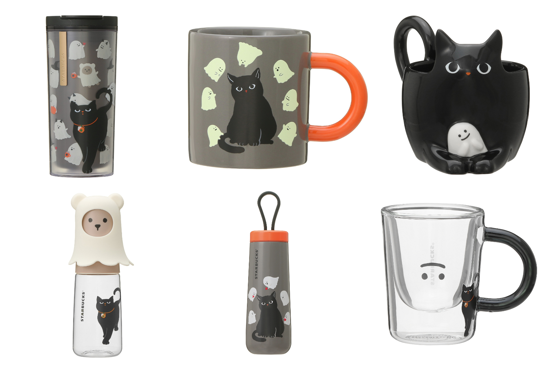 完売続出】スタバのハロウィングッズは黒猫好き必見!! 暗闇でゴースト