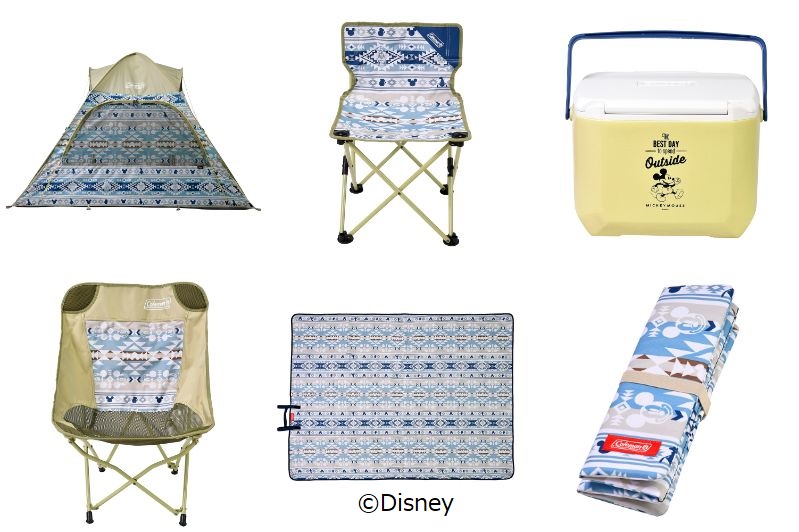ディズニーストアからColemanのアウトドアグッズが登場！ エスニックで