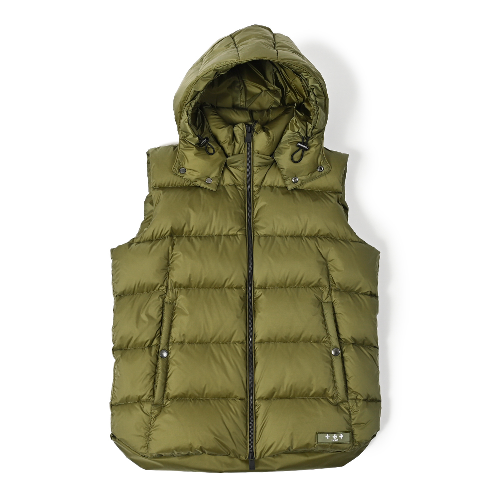 POSEIDONE ダウンベスト カーキ Traditional Standard | よろずを継ぐ