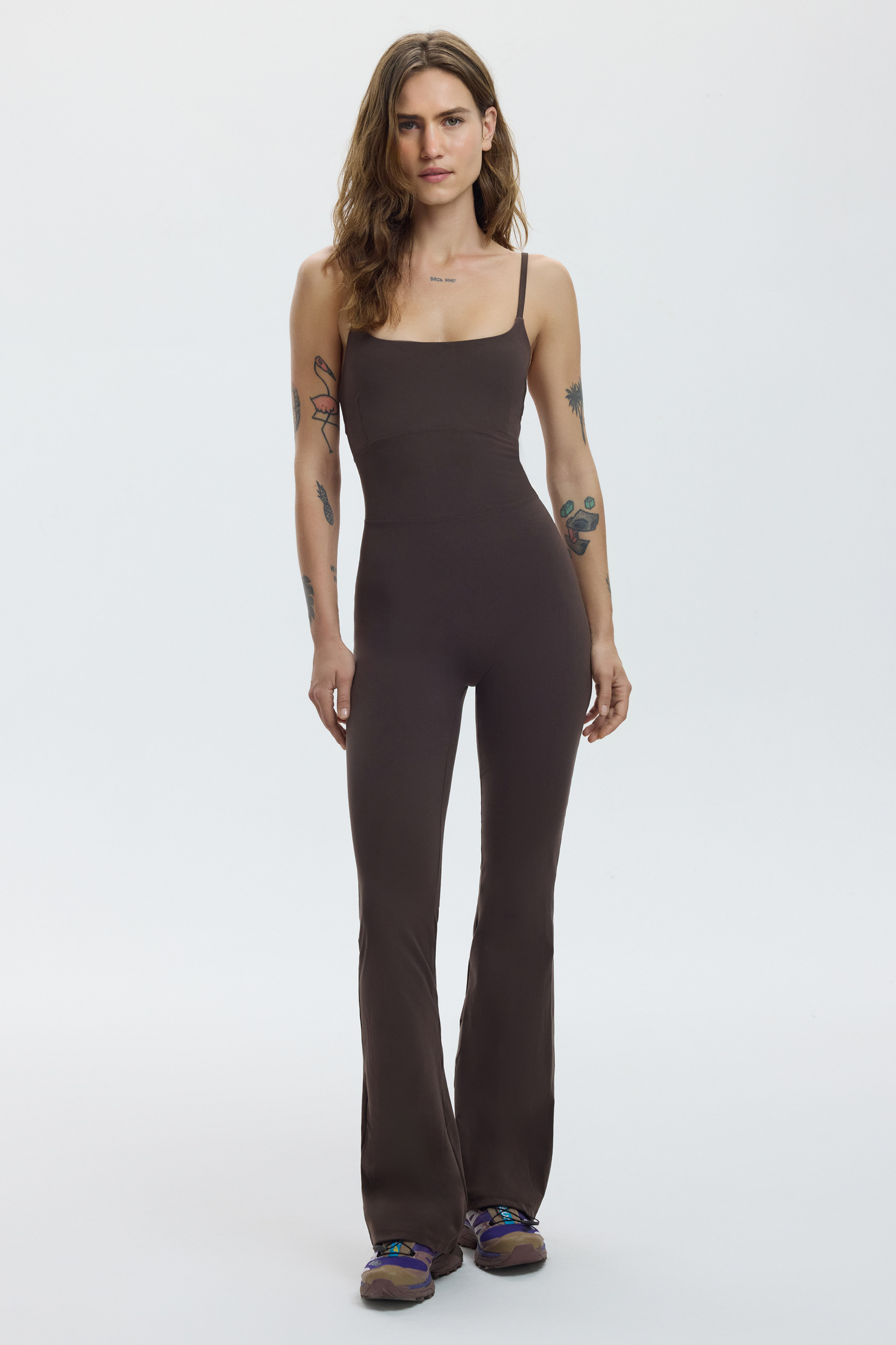 CRISS-CROSS JUMPSUIT - ESPRESSO MARTINI – Yorstruly