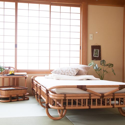 ベッド（シングル） B-1200-S ｜ 籐家具・ラタン家具の製造・販売