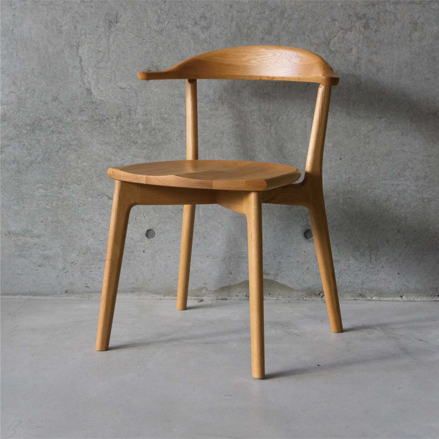 DC352-1W | REAL ichimaru アームチェア | 板座 | おしゃれな無垢家具