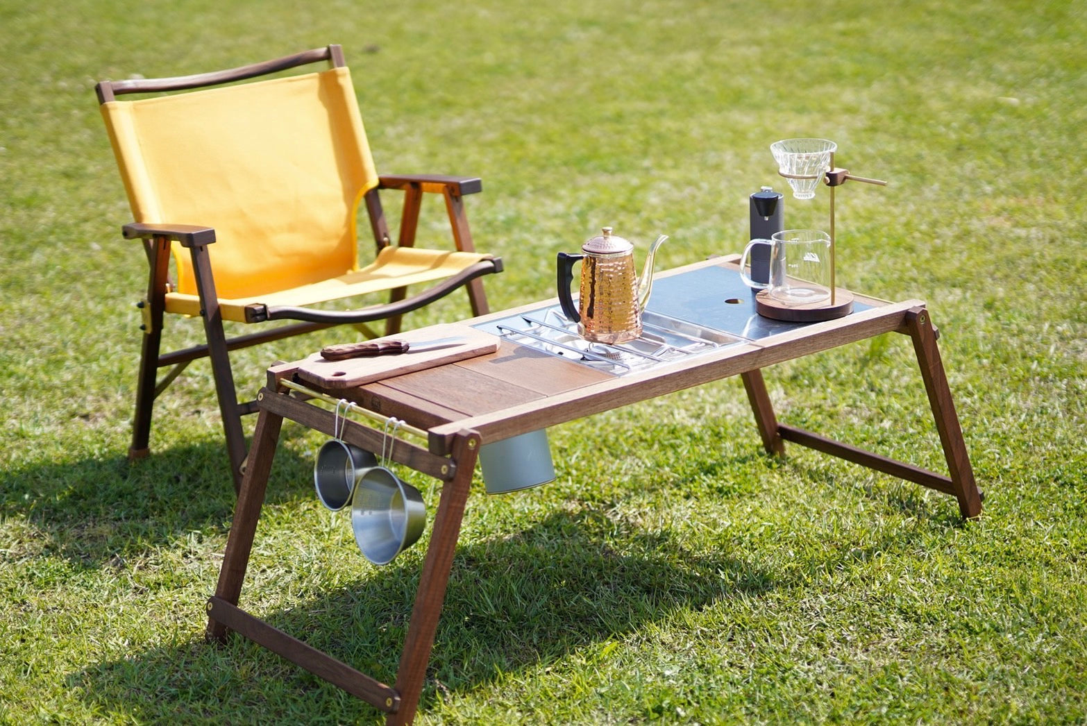 YURAGI OUTDOOR×0229made 別注ウォールナットIGTテーブル