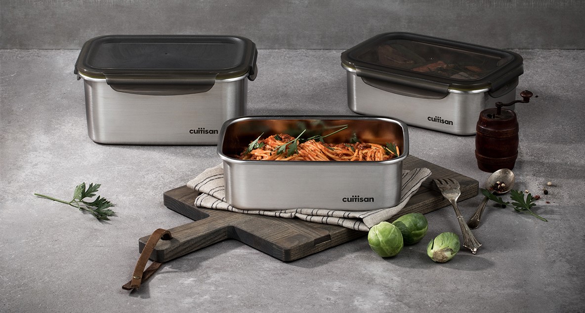 世界初！魔法のステンレス。電子レンジで使用可能なステンレス調理容器