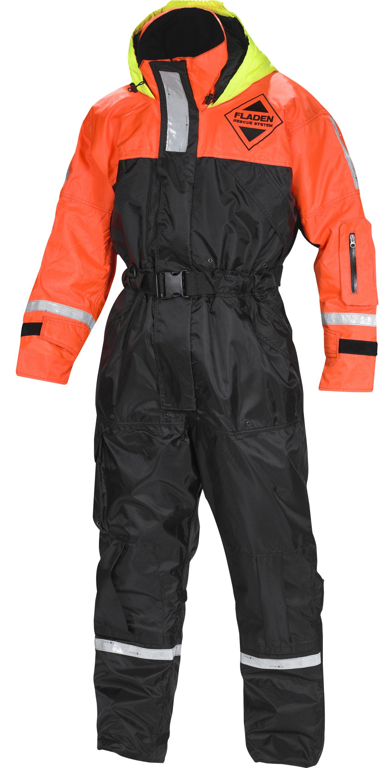 FLADEN 1pc 848R Black/Orange Rescue System Suit - YYS International