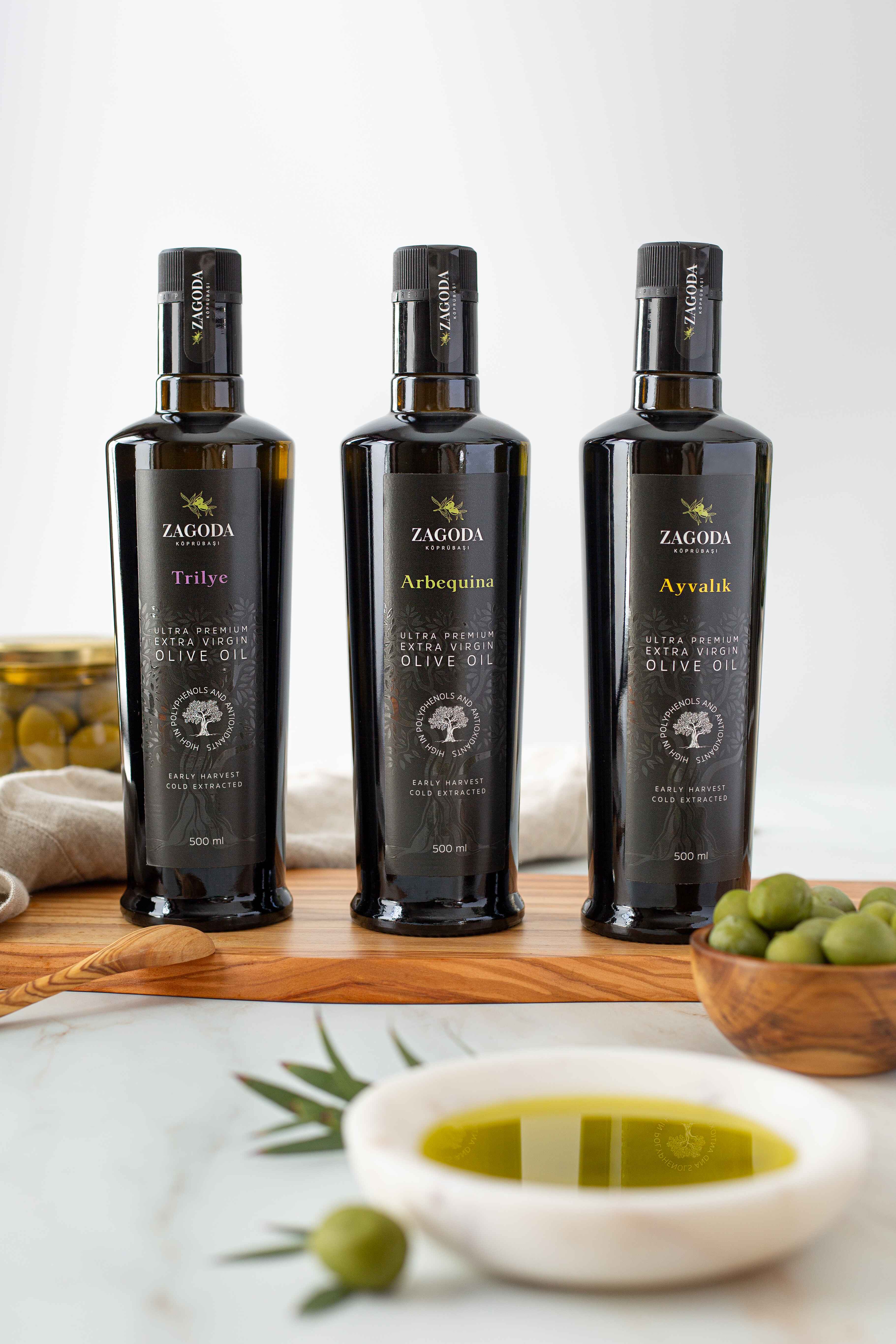 3-Pack Combo Ultra Premium Extra Virgin Olive Oil | Arbequina