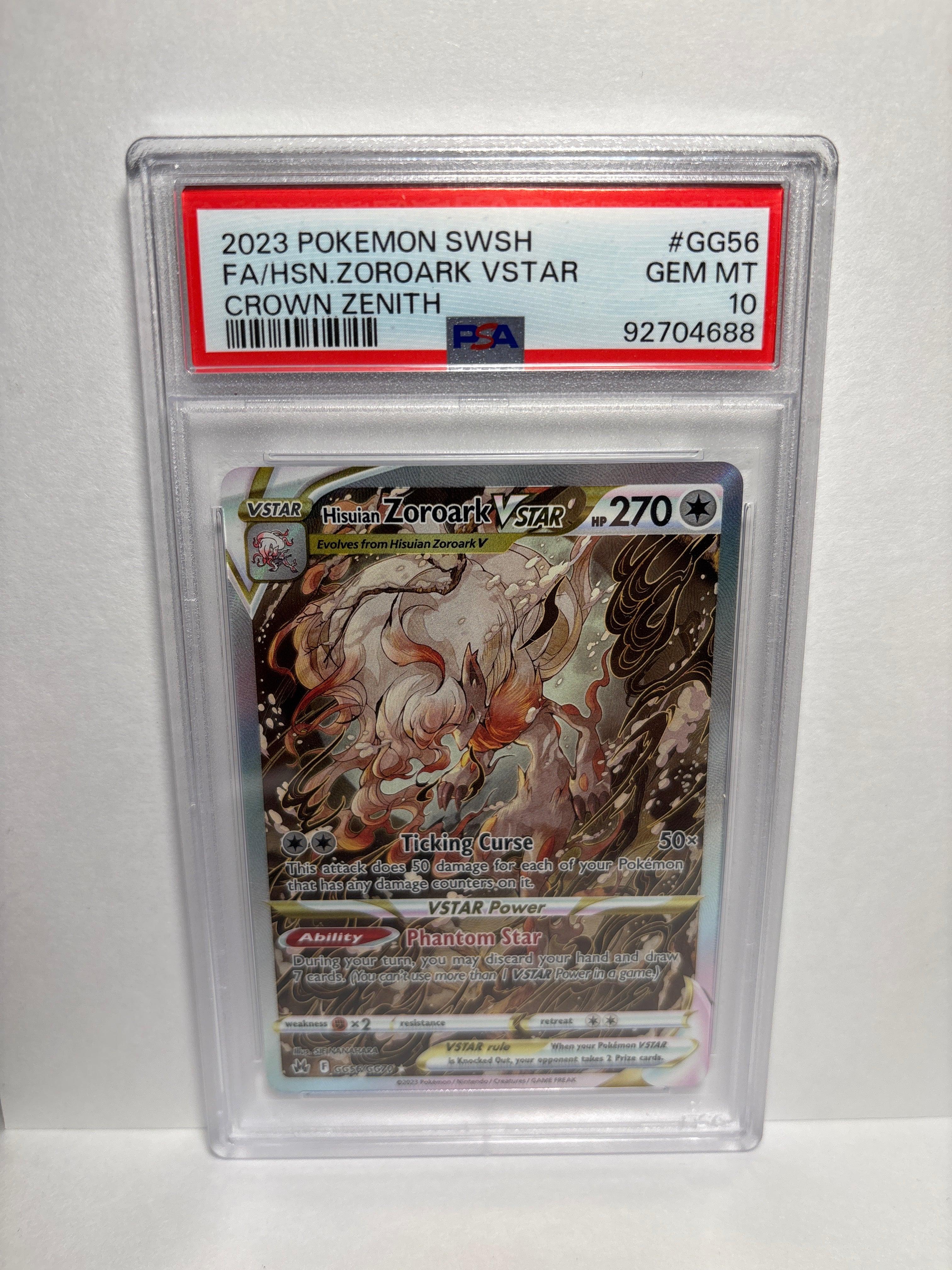 Pokemon Hisuian Zoroark VSTAR GG56/GG70 PSA 10 – Zapp! Comics