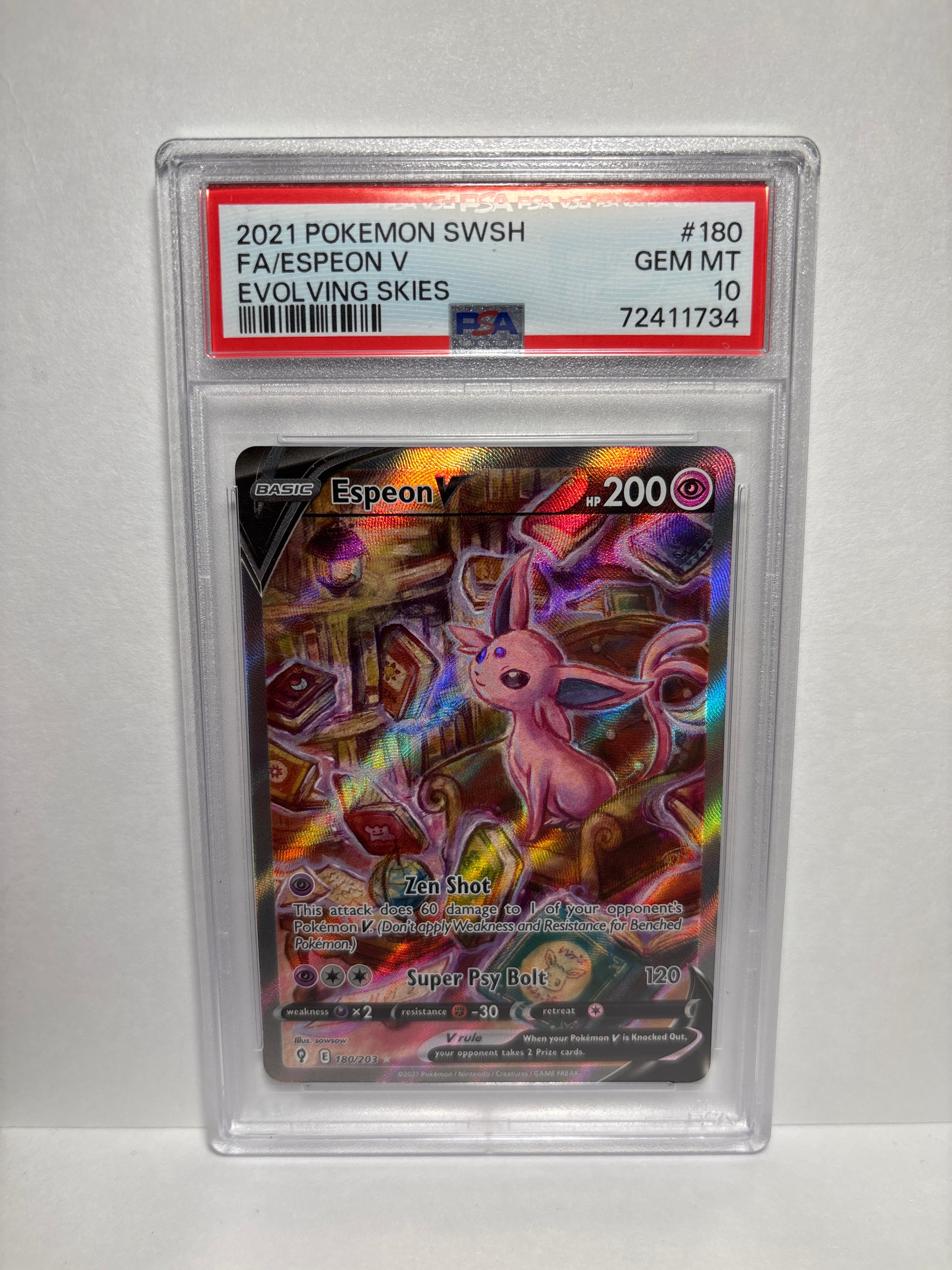 Pokemon Espeon V 180/203 PSA 10 – Zapp! Comics