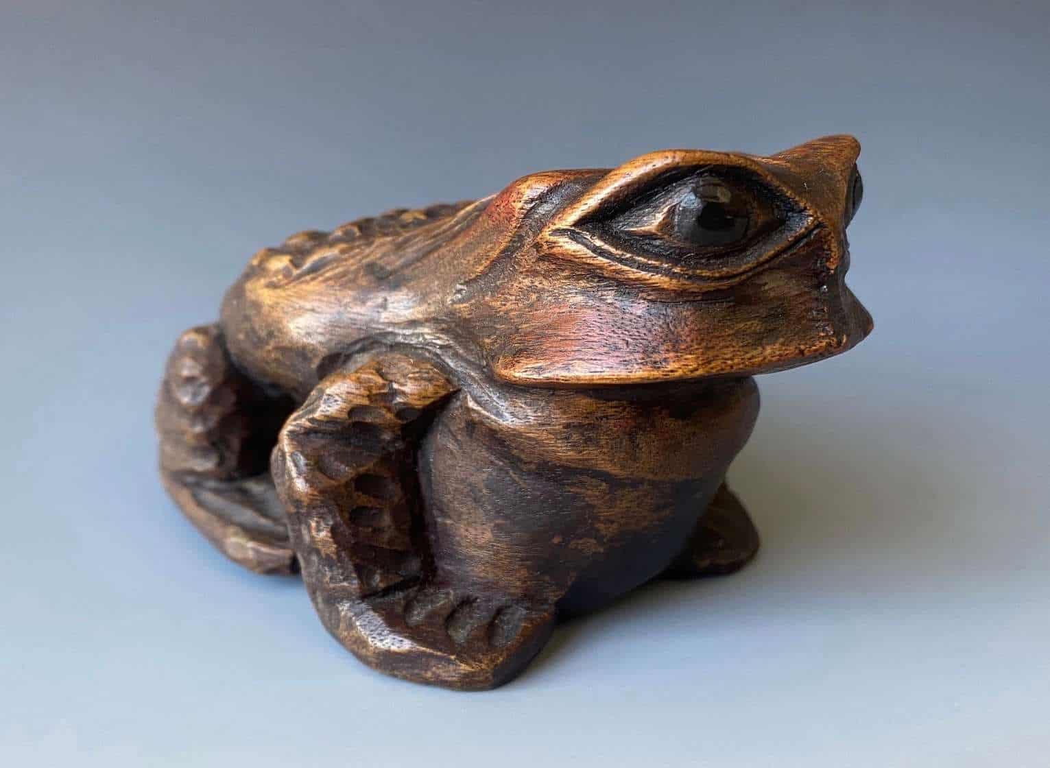 Japanese Antique Kaeru (Frog) Okimono - Zentner Collection