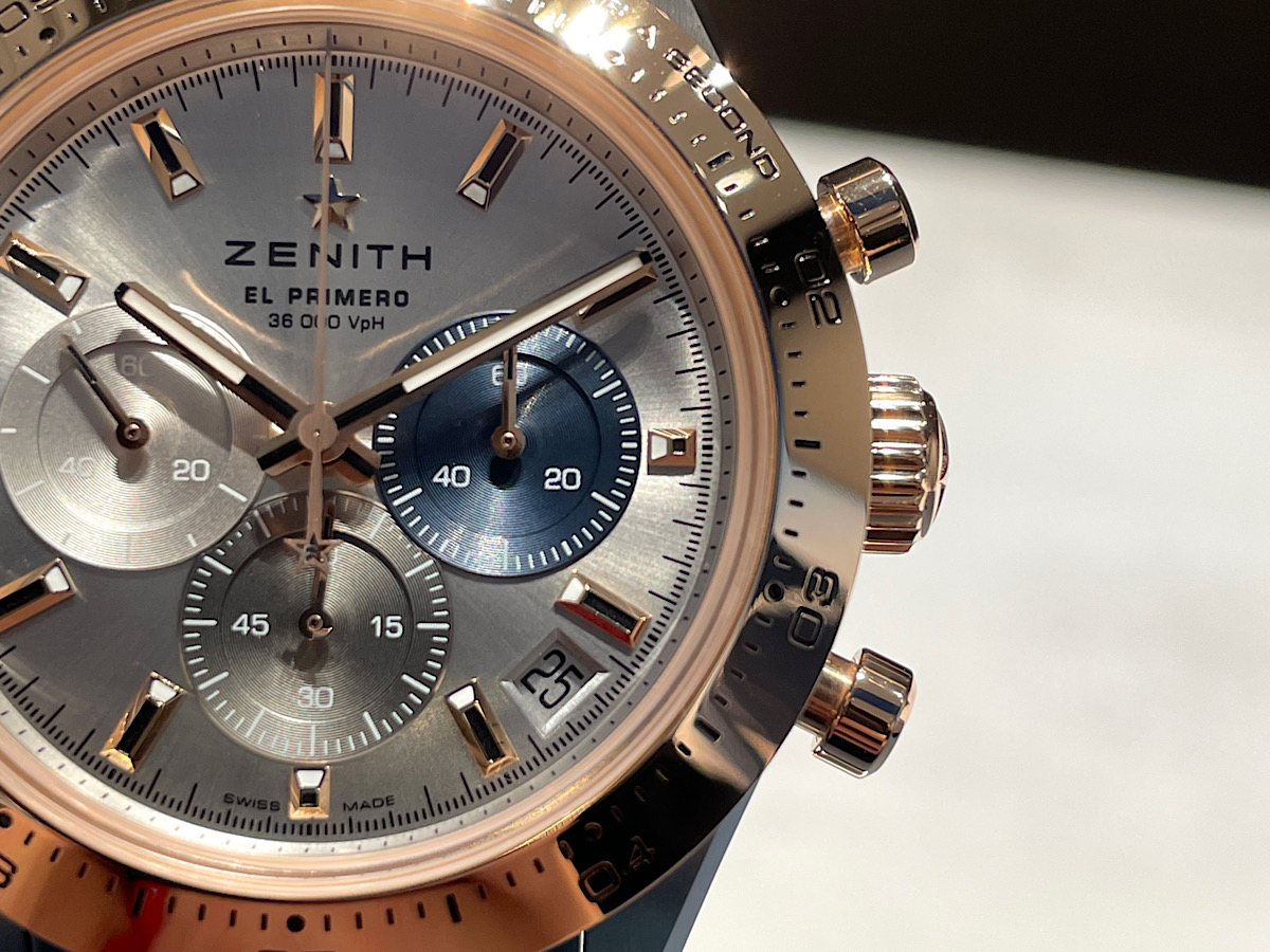 18Kローズゴールド×ステンレスコンビの華やかな『クロノマスター