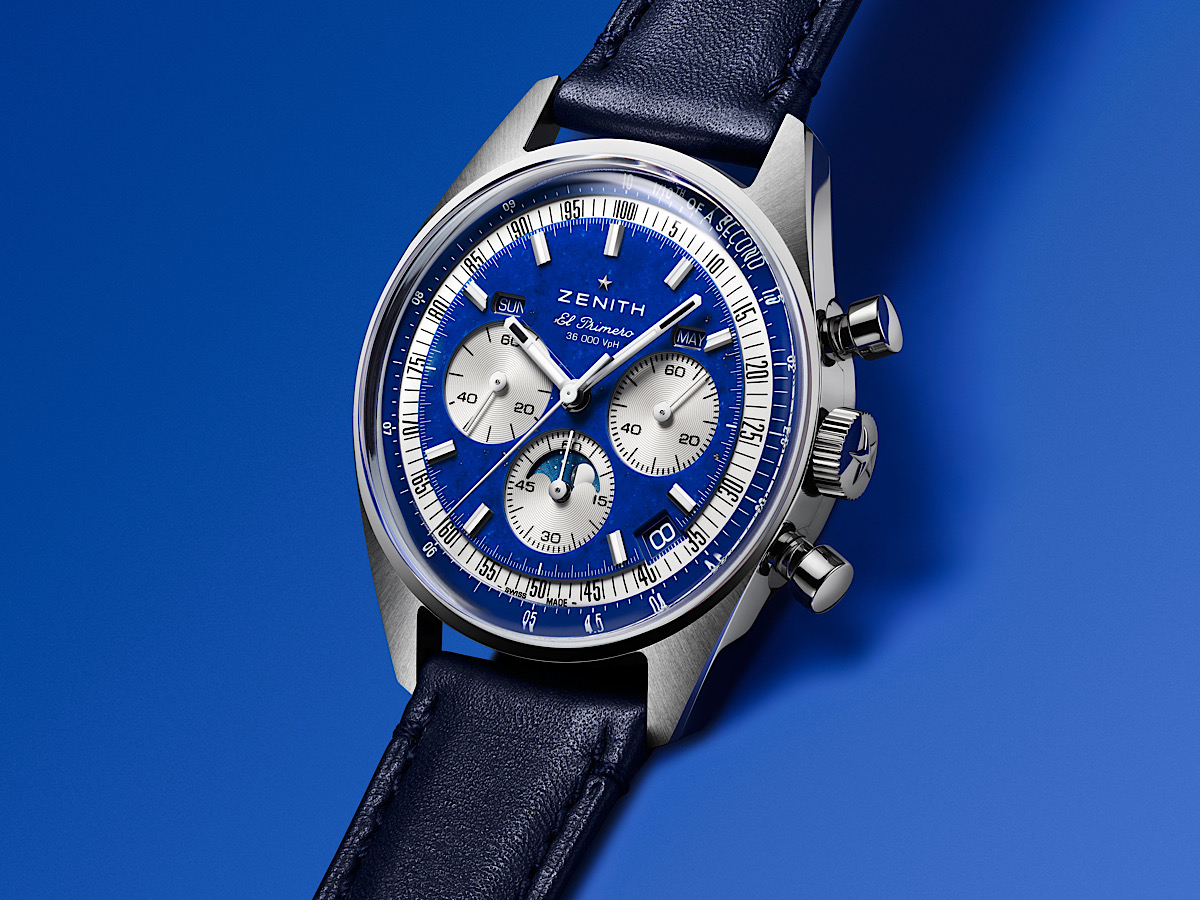 ゼニス新作！】星空へ誘うブルー『クロノマスター オリジナル トリプル