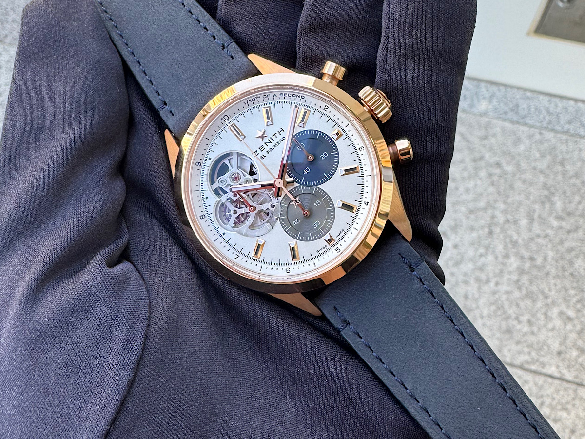 一本は持っておきたい金無垢モデル！ゼニス『クロノマスター オープン