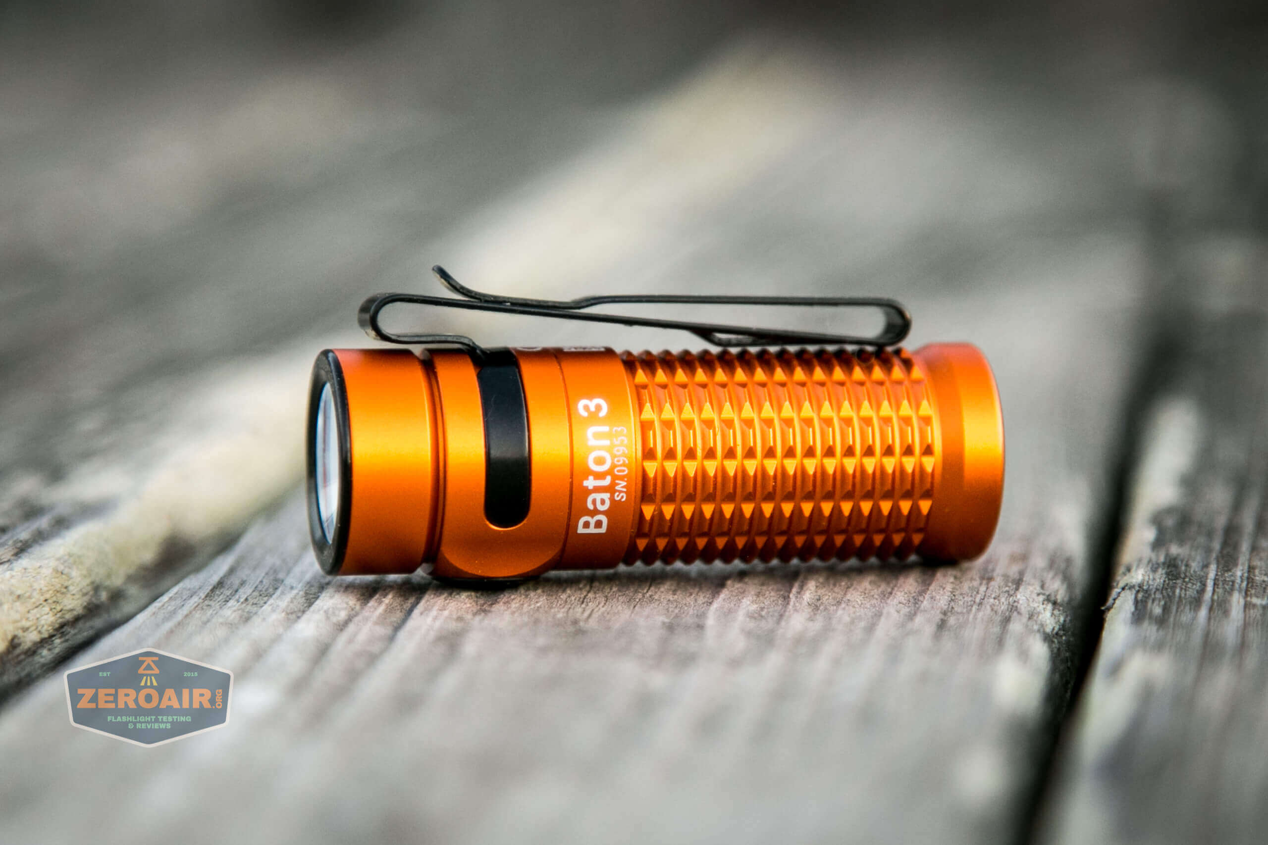 Olight Baton 3 Orange Limited Edition Flashlight Review - ZeroAir