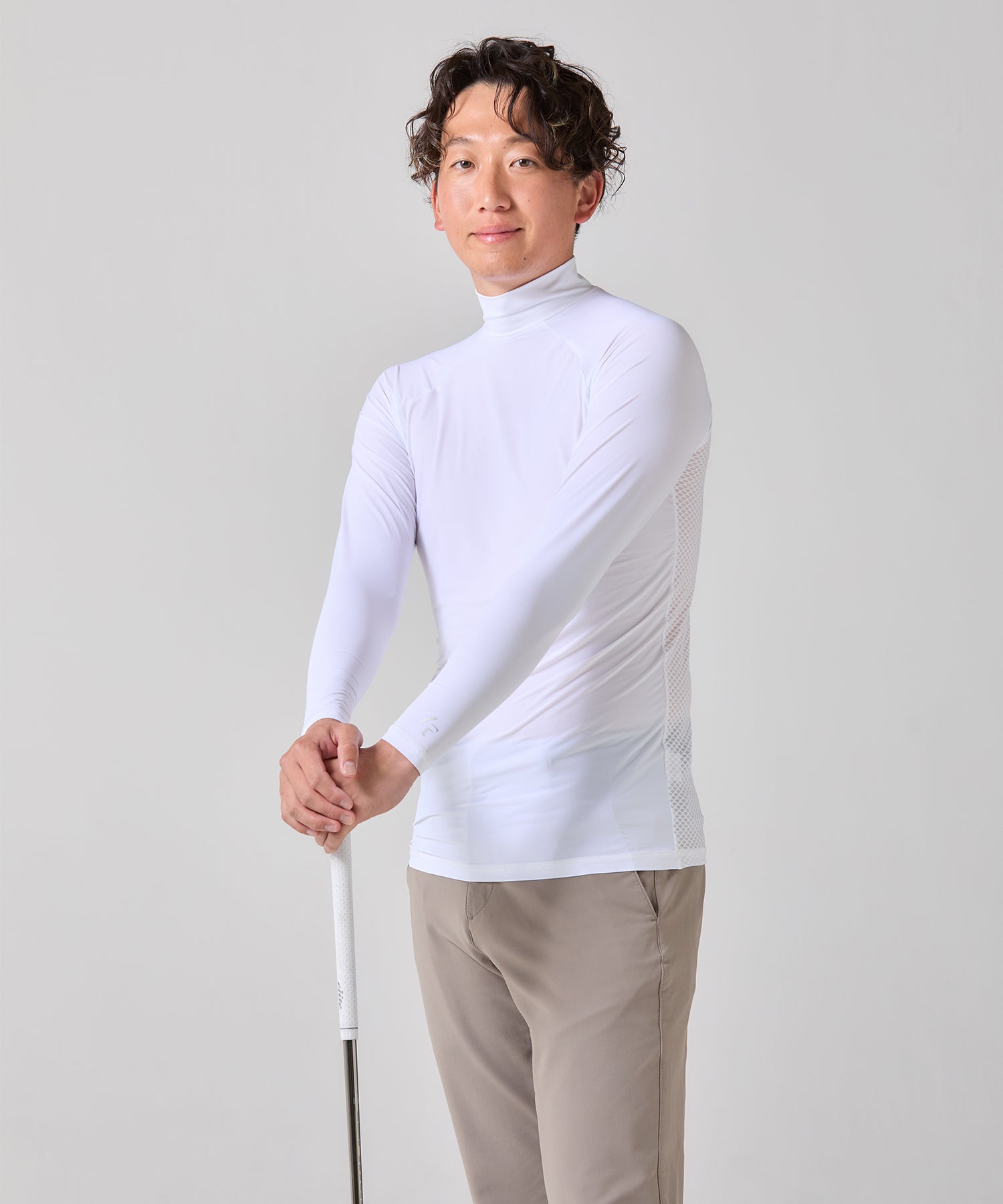 ICE MESH アイスメッシュ モックネック長袖アンダーウェア（ユニ