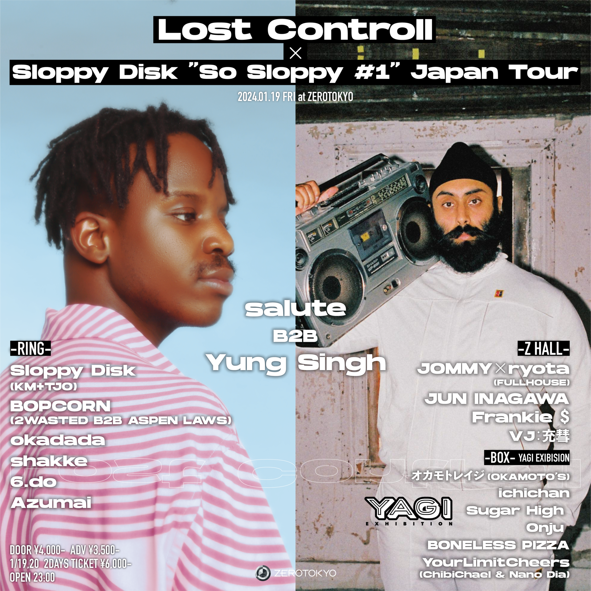 Lost Controll × Sloppy Disk “So Sloppy #1” Japan Tour Supported by