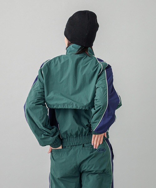 X-girl（エックスガール） ブルゾン ジャンバー 3WAY BICOLOR JACKET