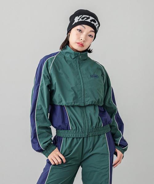 X-girl（エックスガール） ブルゾン ジャンバー 3WAY BICOLOR JACKET