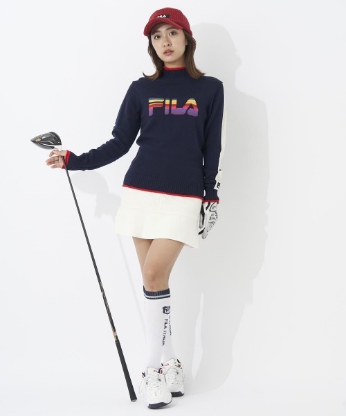 FILA GOLF スカート 「FILA GOLF:フィラゴルフ」レディースニット×中綿
