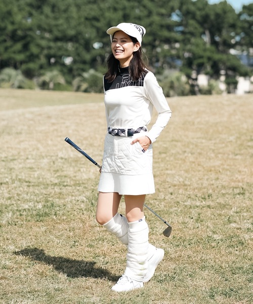 FILA GOLF スカート 「FILA GOLF:フィラゴルフ」レディースニット×中綿