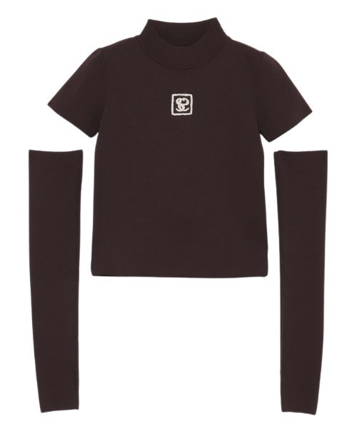 EIMY GOLF（エイミーゴルフ） 半袖ニット FREE ブラウン レディース