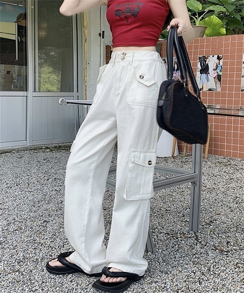 Dream garden（ドリームガーデン） カーゴパンツ 6ポケット ワイド