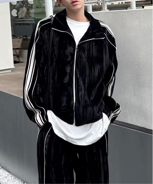 link lot セットアップ 「2点セット」ベロア ライントラック