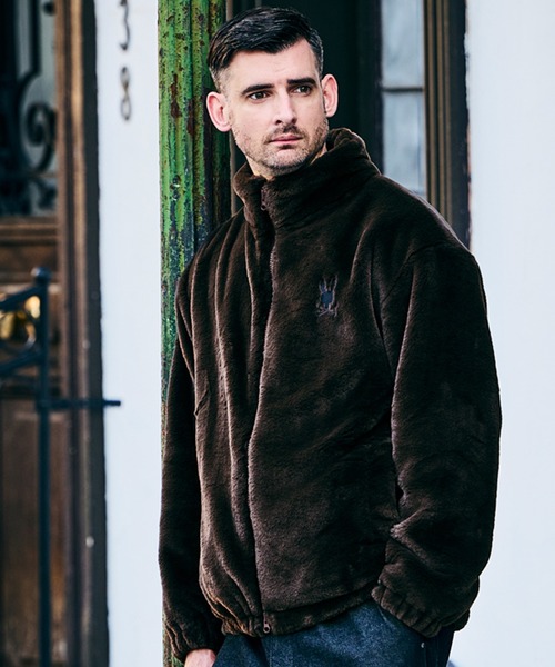 Psycho Bunny（サイコバニー） ブルゾン アウター フェイクファー