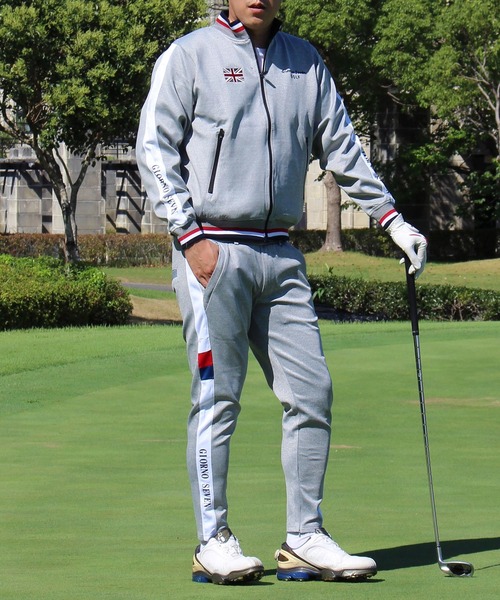 GIORNO SEVEN（ジョルノセブン） ゴルフ ゴルフ 刺繍ロゴ ジップアップ