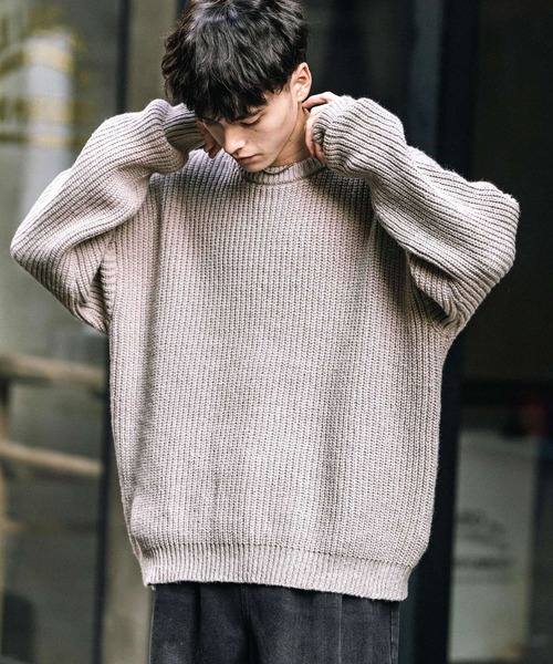 Rocky Monroe（ロッキーモンロー） セーター ニット オーバーサイズ畦