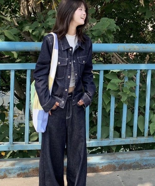 ViViDAY セットアップ 「上下2点セット」デニムジャケット＋デニム