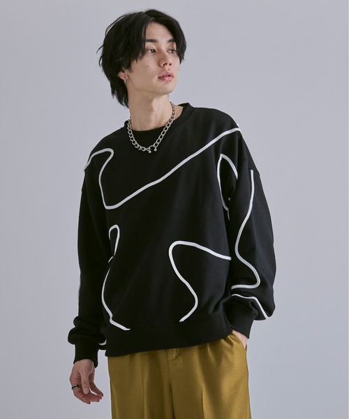 Ellno Loset（エルノロゼット） tシャツ コード刺繍ウラケプルオーバー