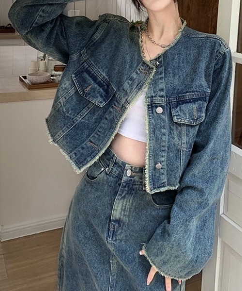 SHEENA（シーナ） デニムジャケット gジャン デニムセットアップ