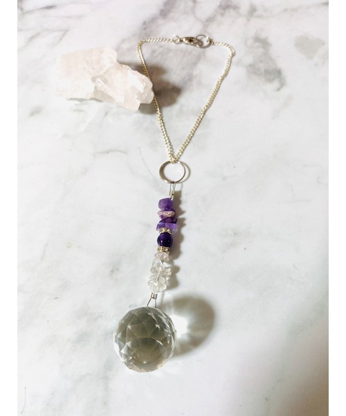 TONE（トネ） 「planet works」車用サンキャッチャー アメジスト(GS