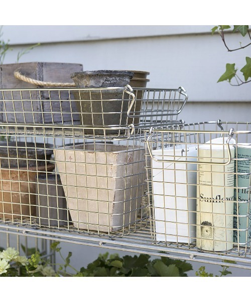 無印良品（MUJI） 収納 ステンレスワイヤーバスケット4 約幅37×奥行