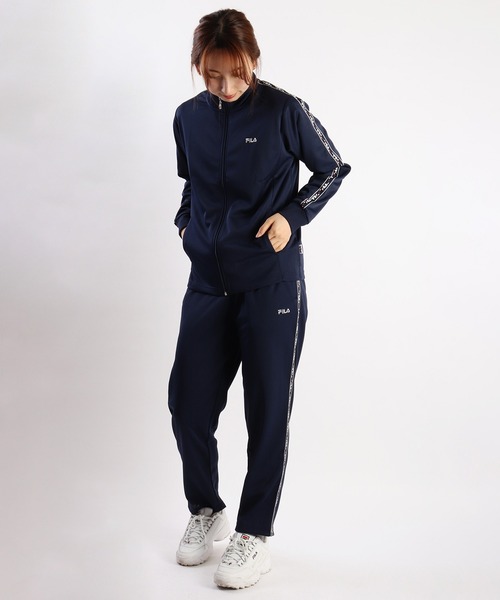 FILA（フィラ） ジャージ スムースジャージ ロゴテープ付きジャージ